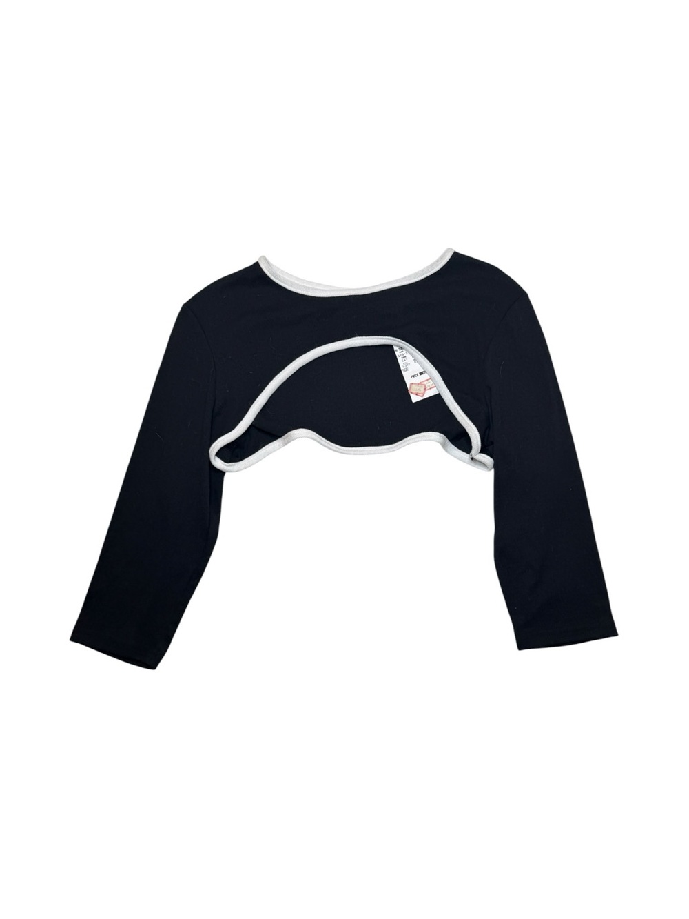 Vtg NWT Black Quarter Sleeve Y2K Shrug